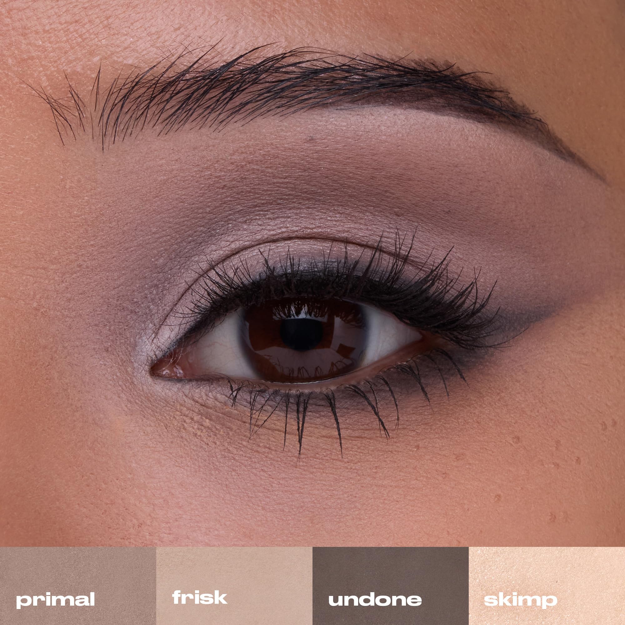Urban Decay application on model eye illustrating natural definition