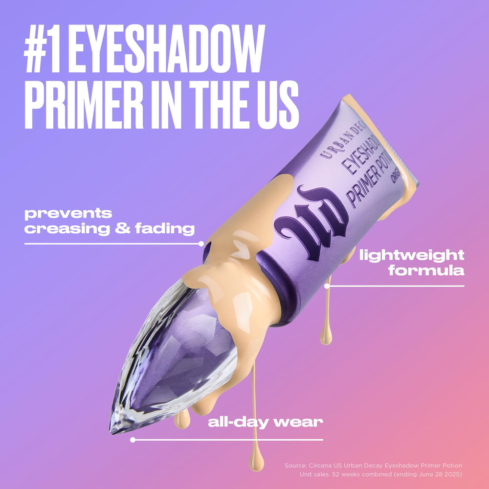 Urban Decay primer texture close-up showing smooth finish that blurs fine lines