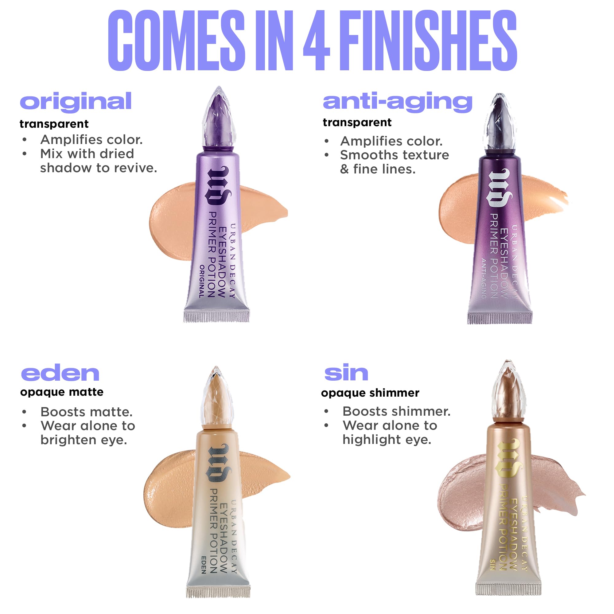Urban Decay packaging label clear view highlighting vegan and paraben-free benefit