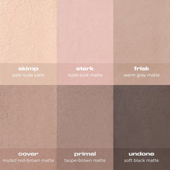 Urban Decay swatches on arm demonstrating buildable pigmentation