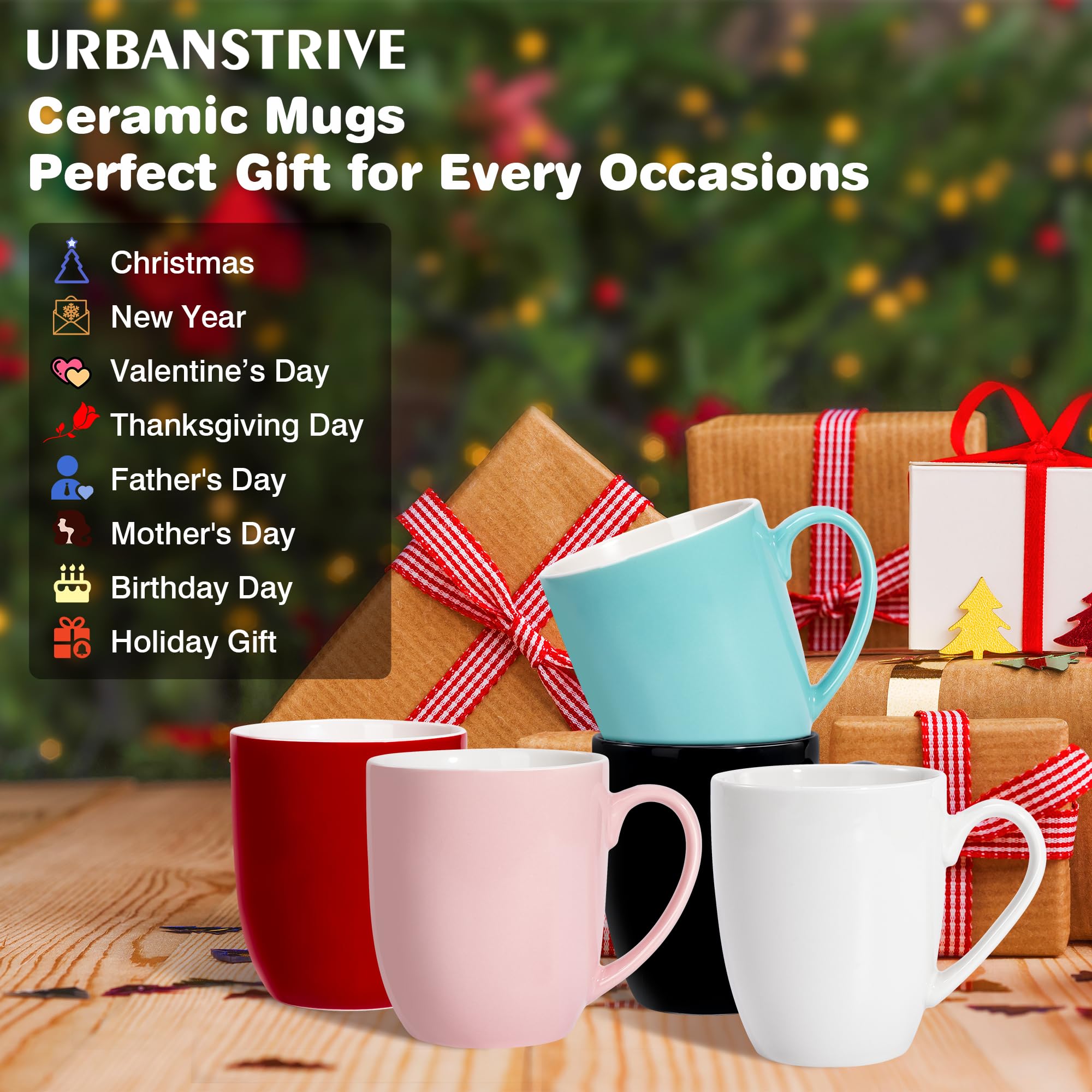 Urbanstrive mug in microwave indicating safe reheating and convenience