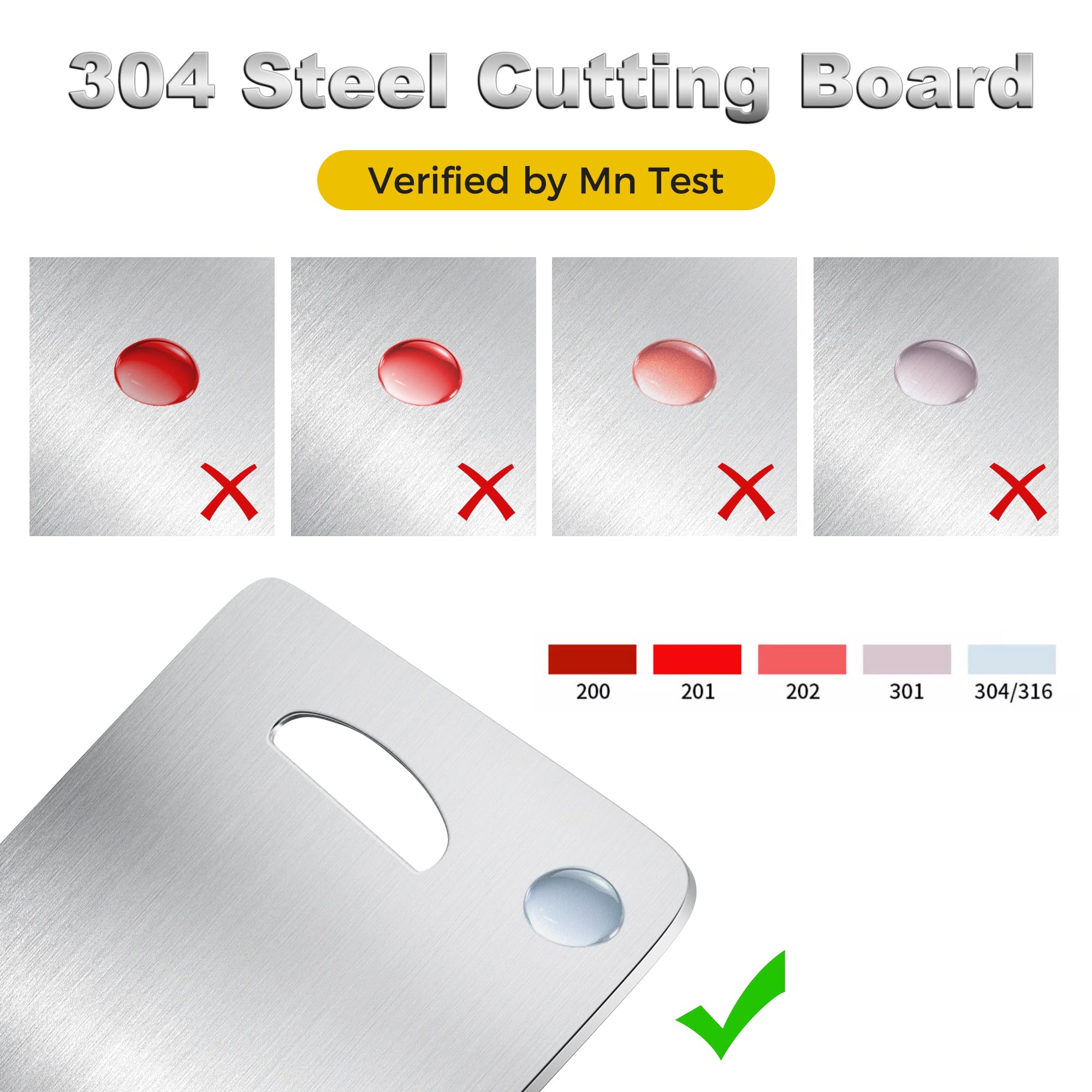 URMONA board next to hand and knife showing real scale and precise cutting benefit