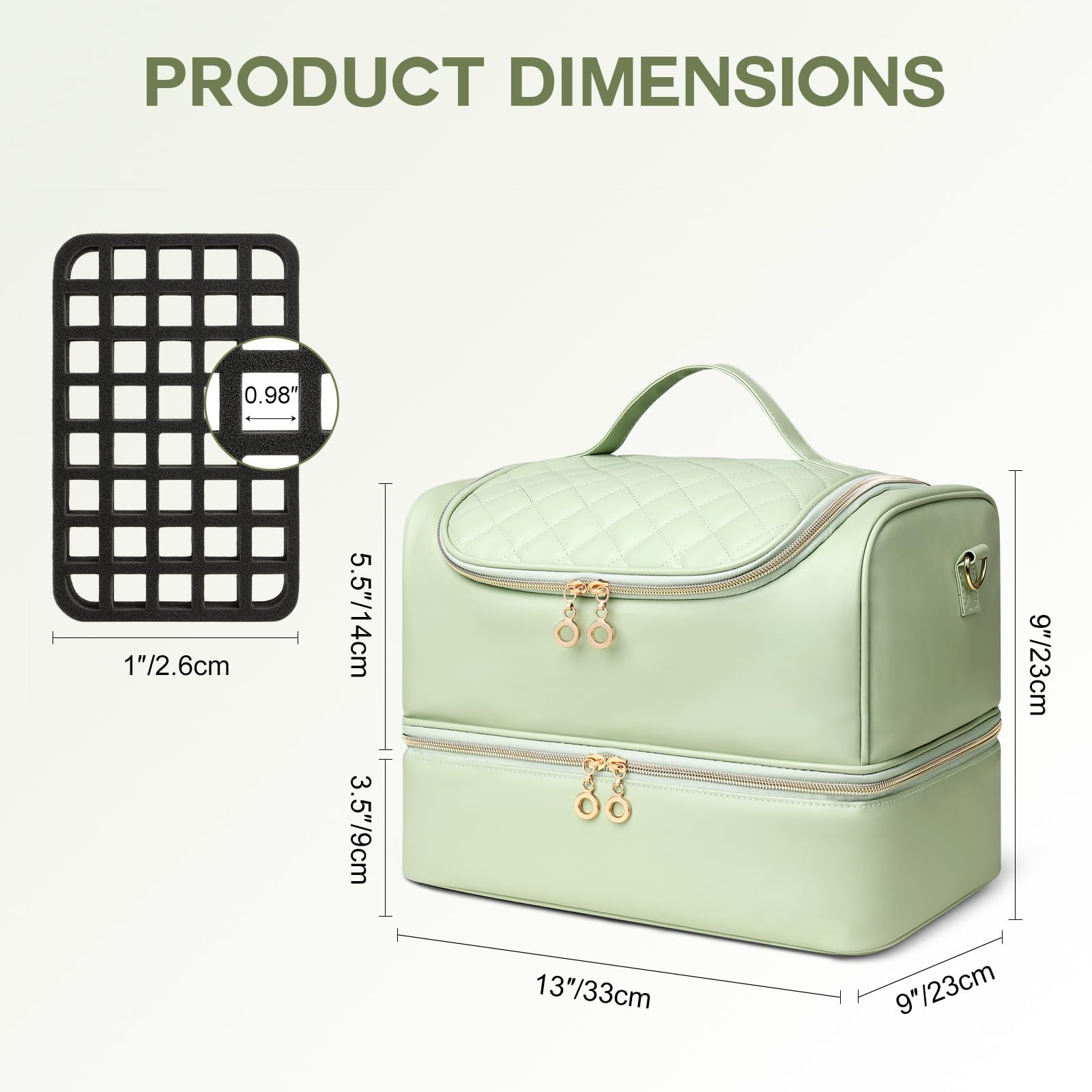Uross attached to suitcase handle demonstrating luggage strap for travel convenience