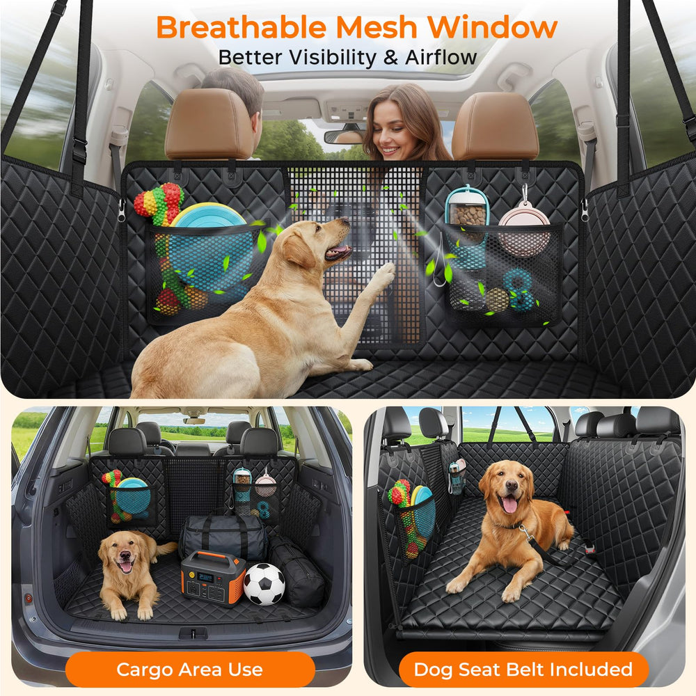 URPOWER large dog lying on extender showing comfortable travel