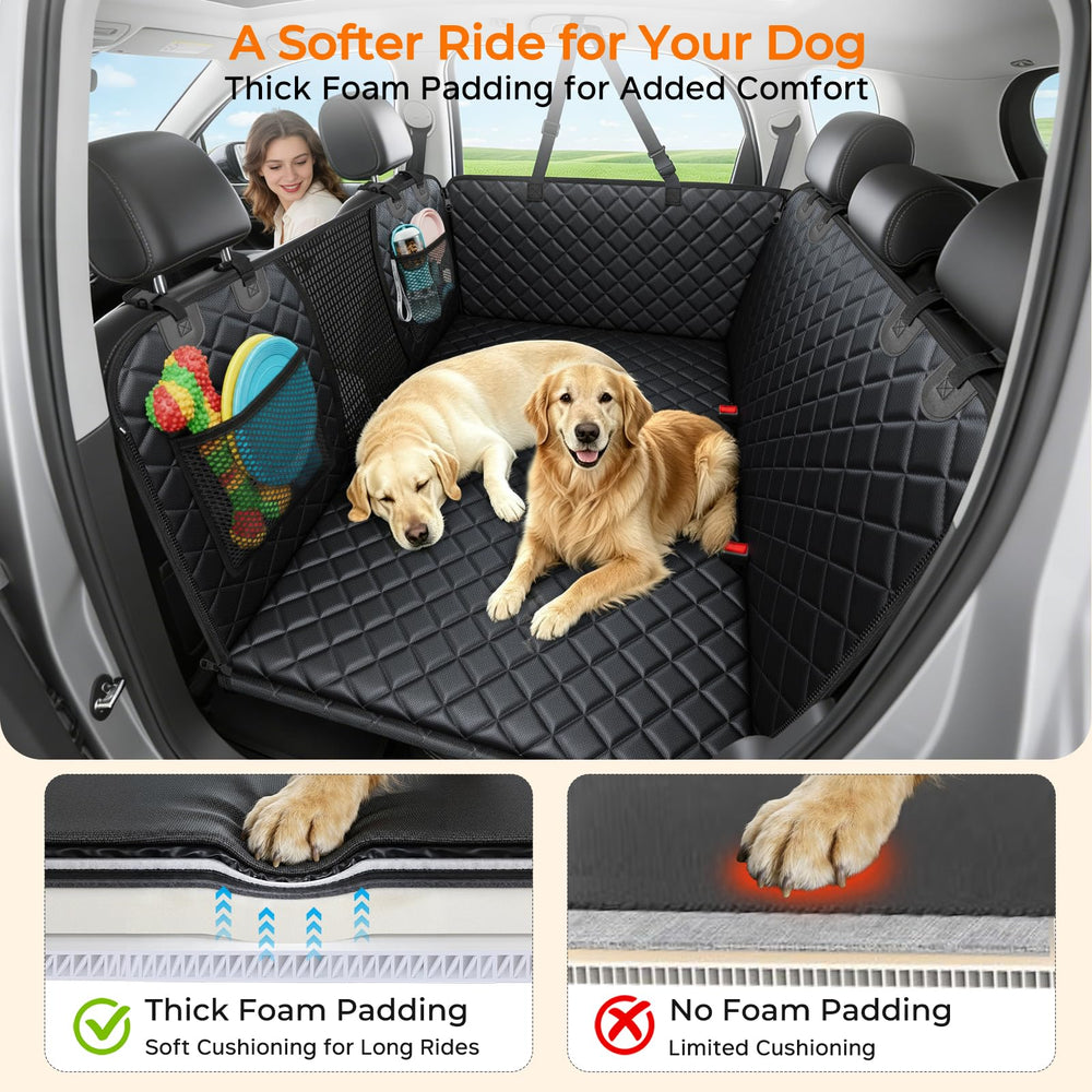URPOWER installed across rear seat protecting upholstery from mess