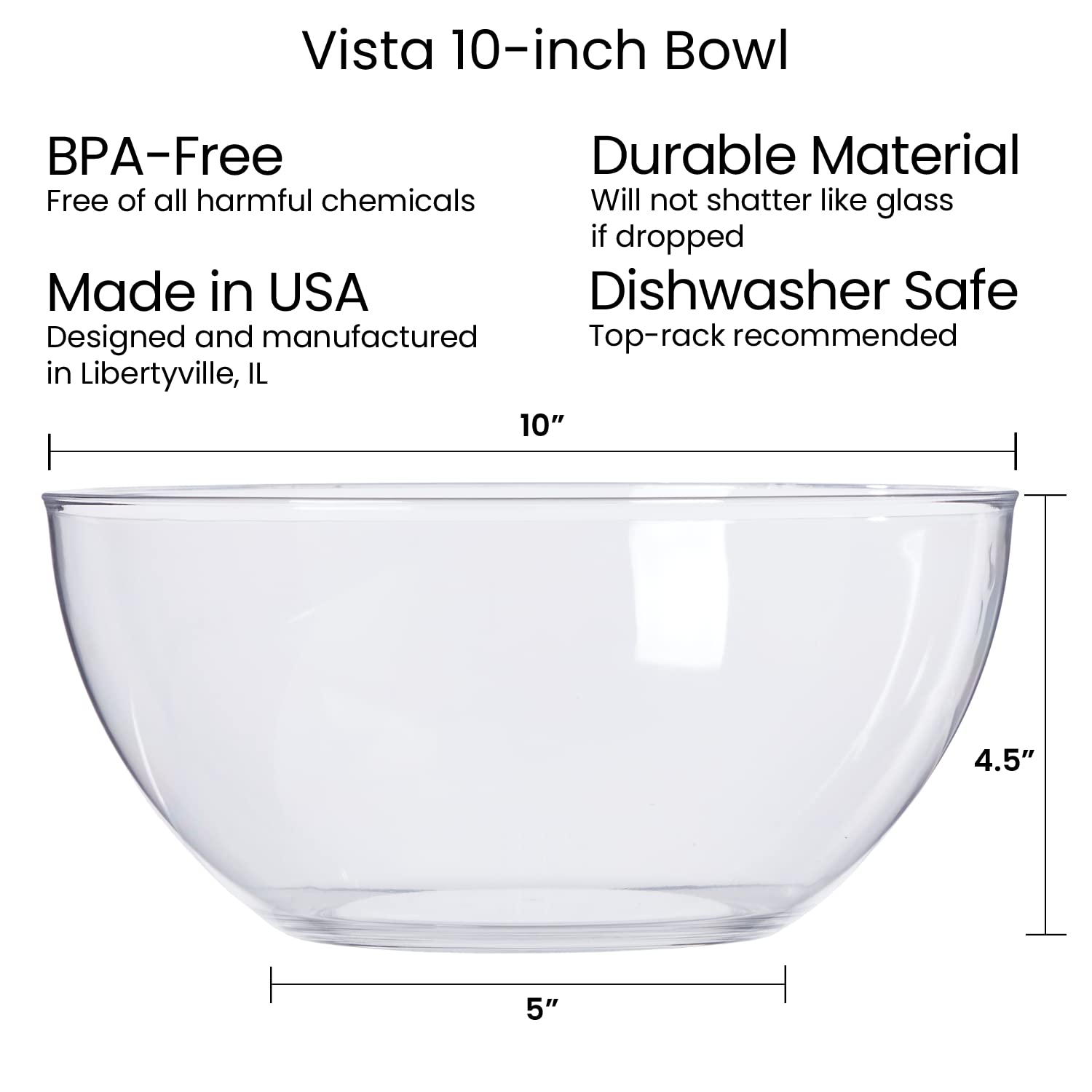 US Acrylic Vista in use on buffet display demonstrating elegant presentation for guests