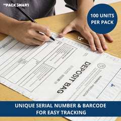 US PACK SMART sequential barcode close-up enabling traceability and audits