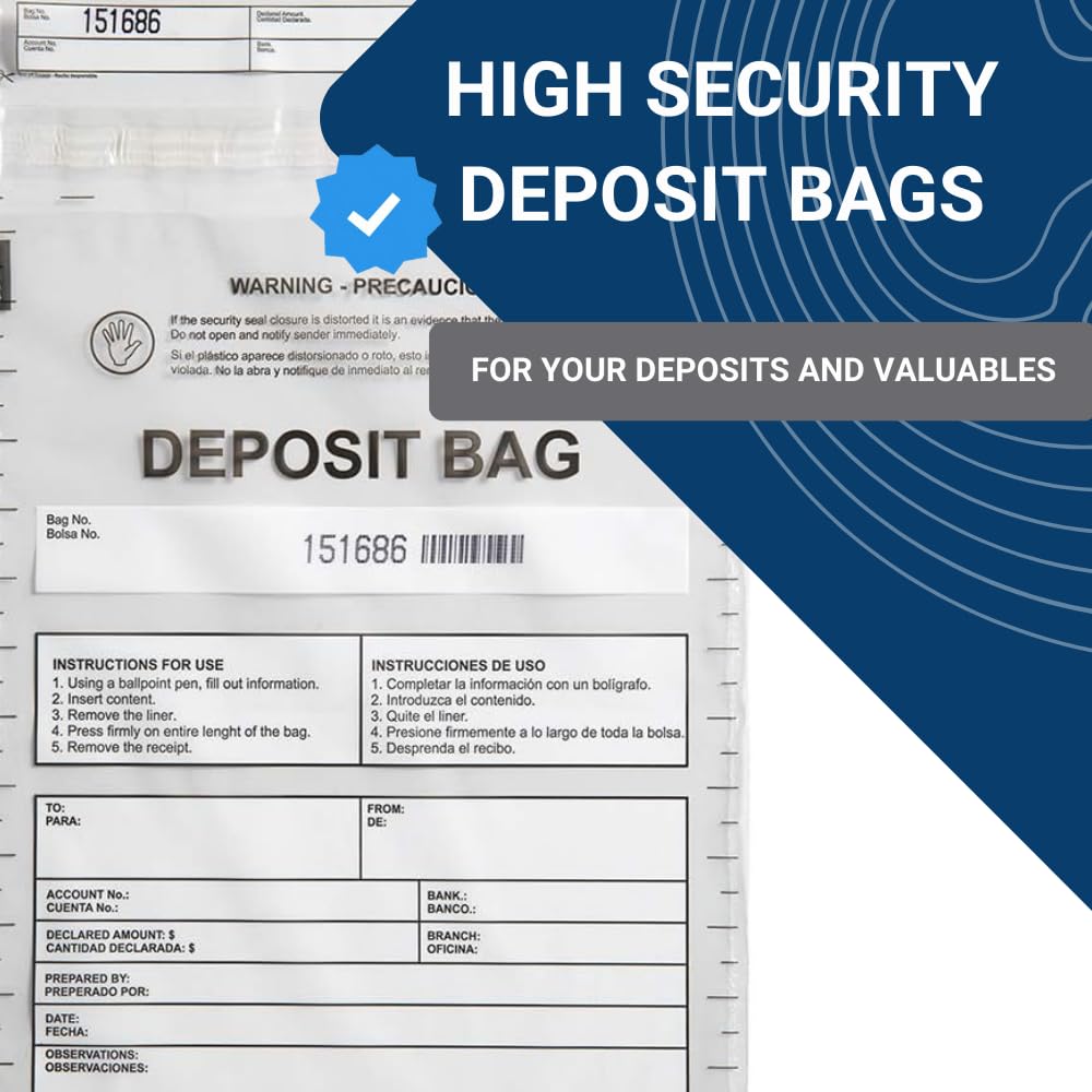 US PACK SMART sealed bag placed inside deposit box for safe transport