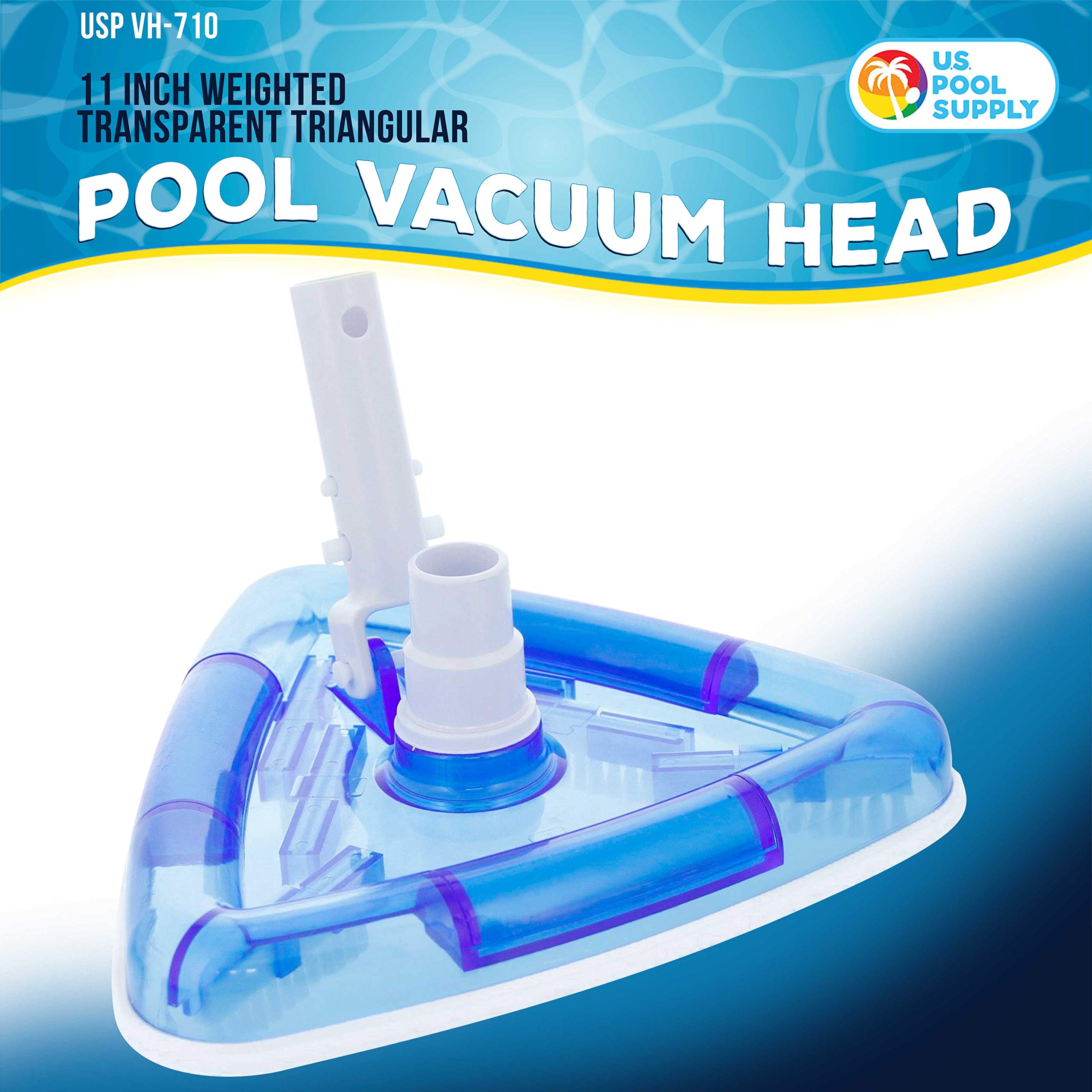 U.S. Pool Supply underside view highlighting weights for consistent pool contact
