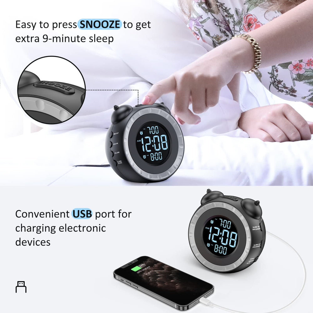 uscce in-bedroom lifestyle photo showing brand helping heavy sleepers wake reliably