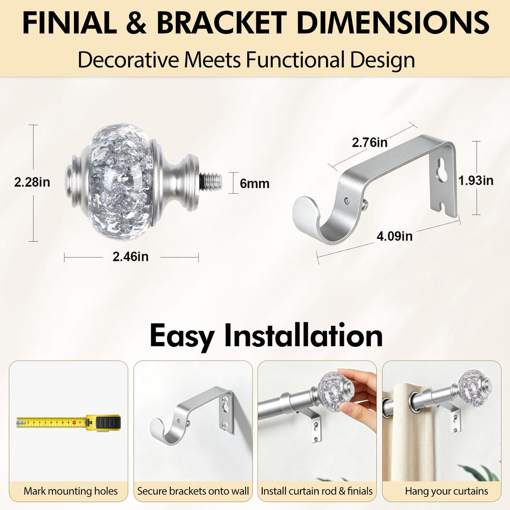 USFOOK rod supporting grommet curtains showing smooth sliding benefit