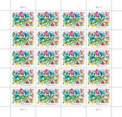 United States Postal Service stamp affixed to wedding invitation, creates cohesive event look