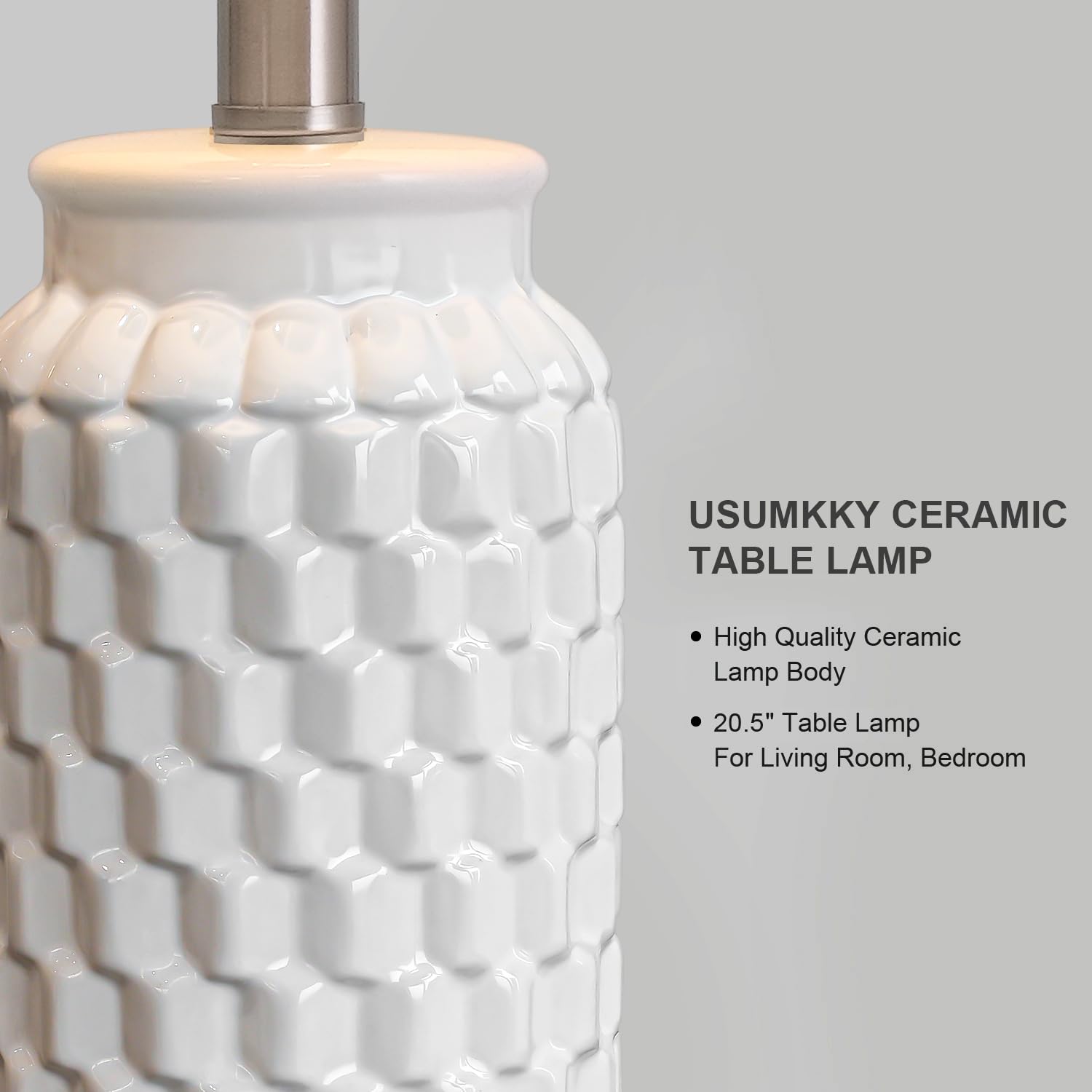 USumkky linen-style shade detail showing weave and soft diffusion for gentler light