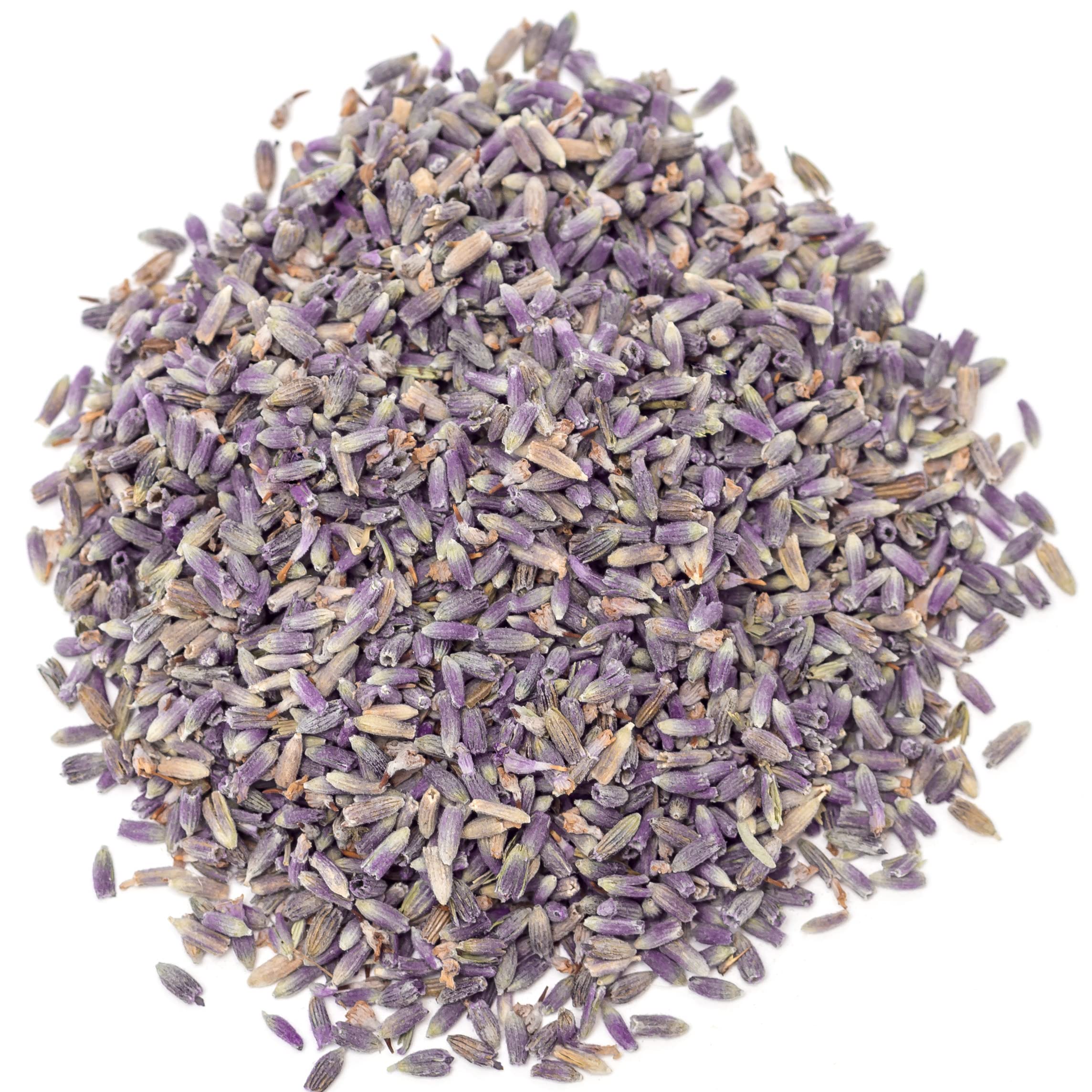 U.S. Wellness Naturals close-up of dried lavender buds texture, highlights premium quality