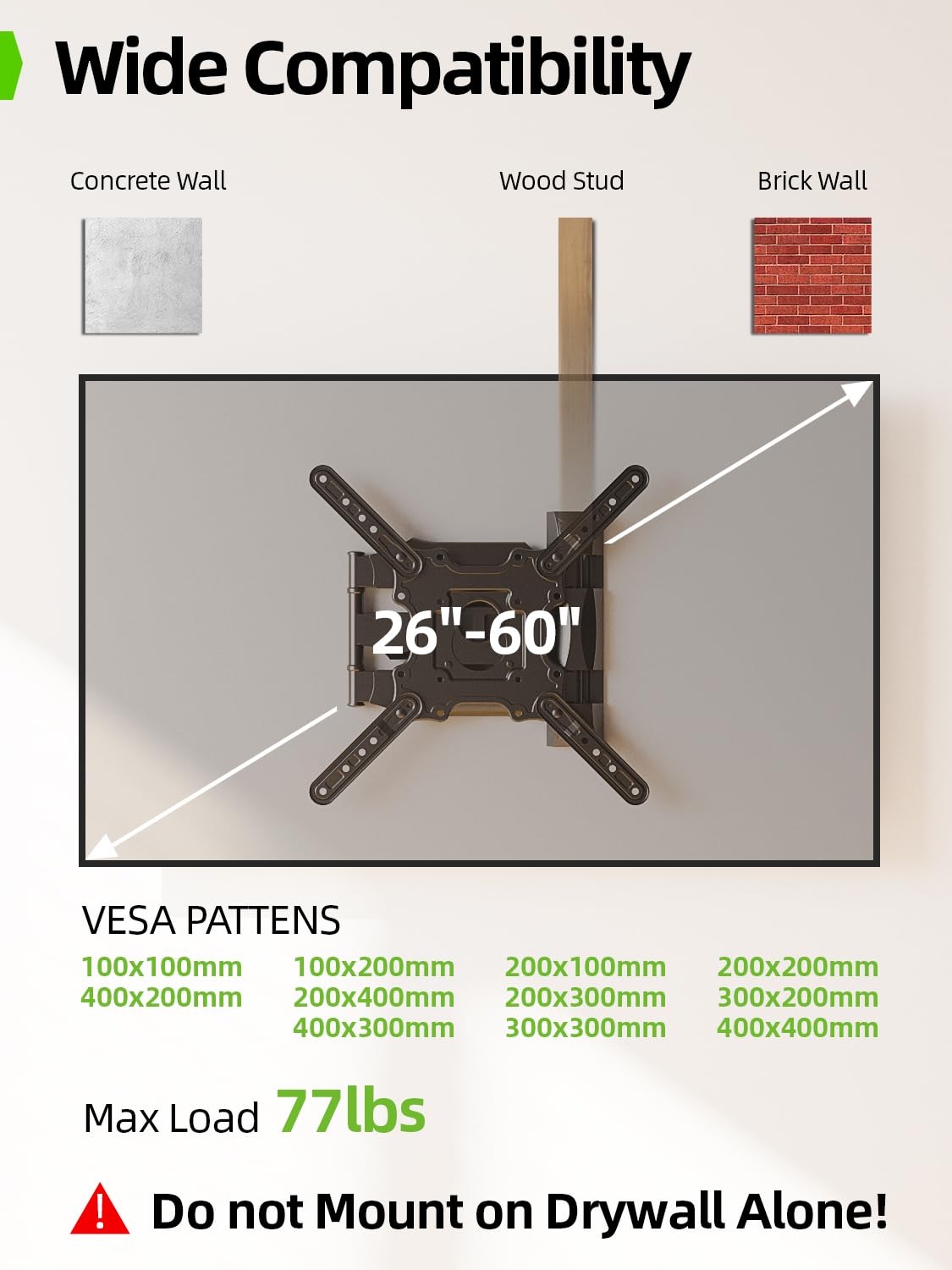 USX MOUNT articulating arm close-up demonstrating sturdy movement