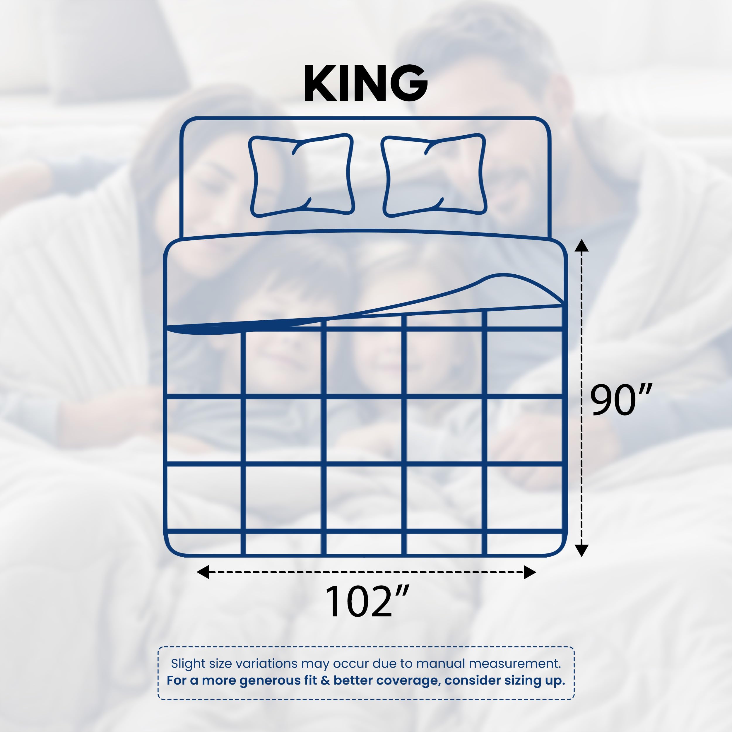 Utopia Bedding close-up box stitching detail ensuring even fill distribution and durability