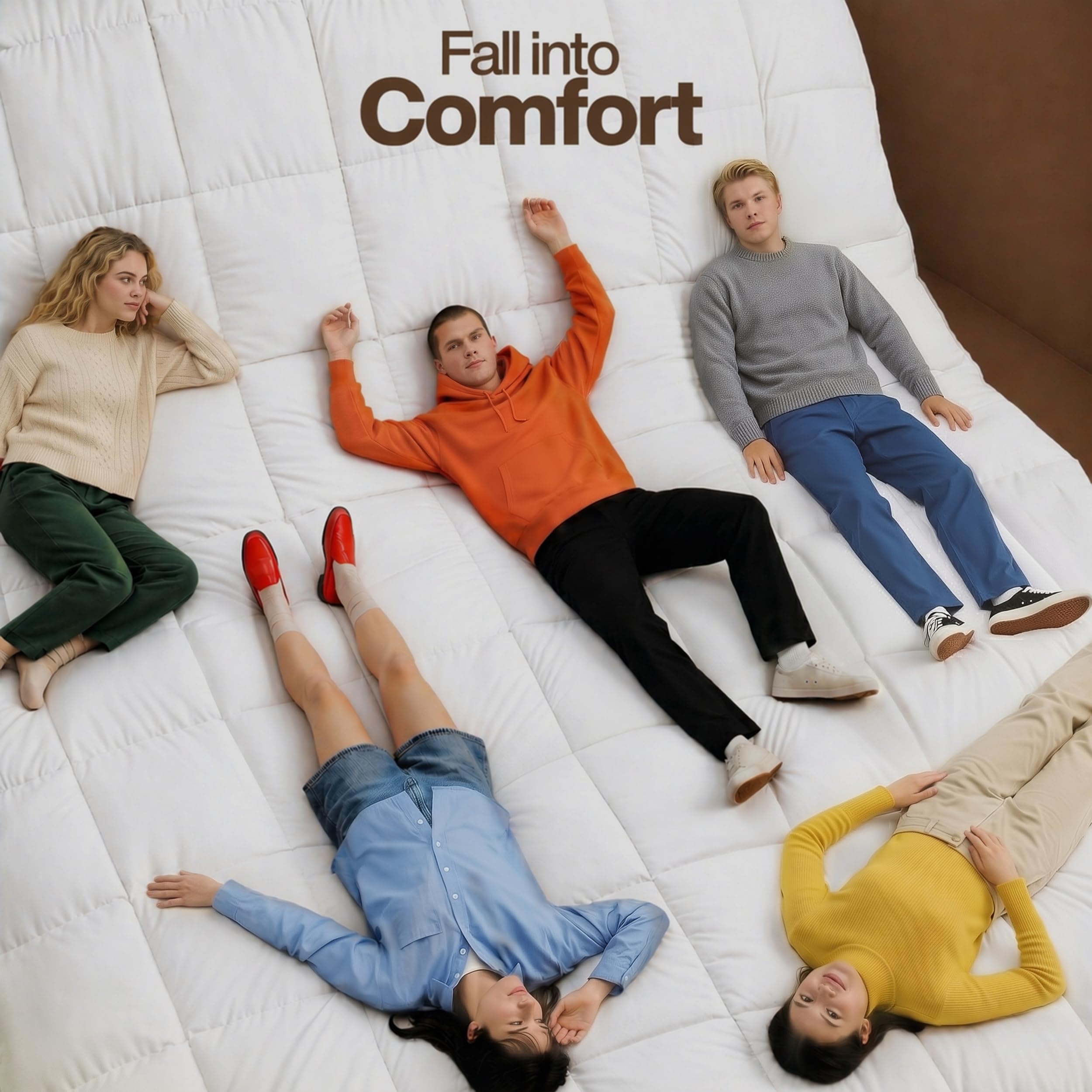 Utopia Bedding corner tab closeup showing secure duvet attachment benefit