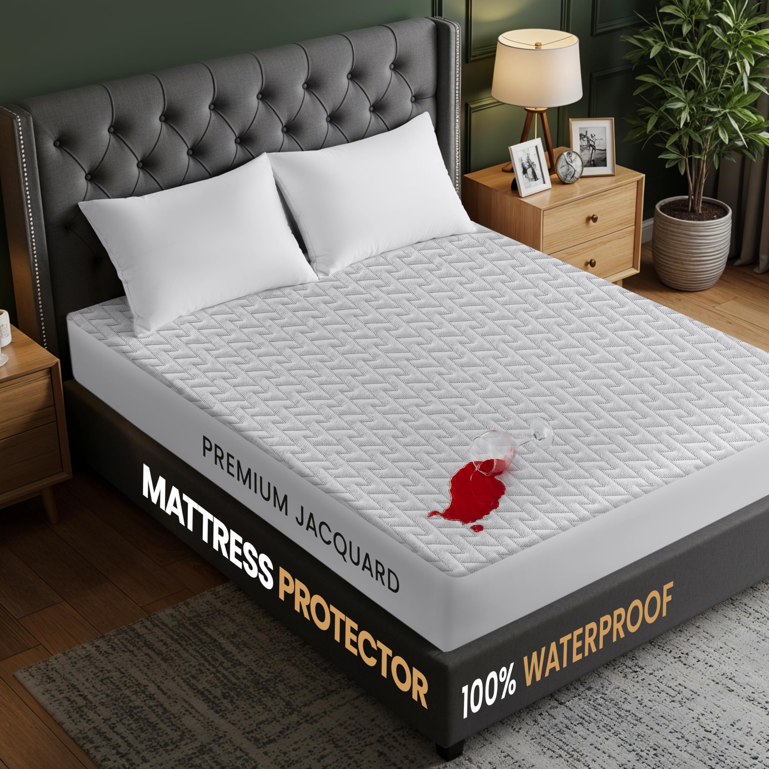 Utopia Bedding elastic corner detail demonstrating secure fit and no slipping