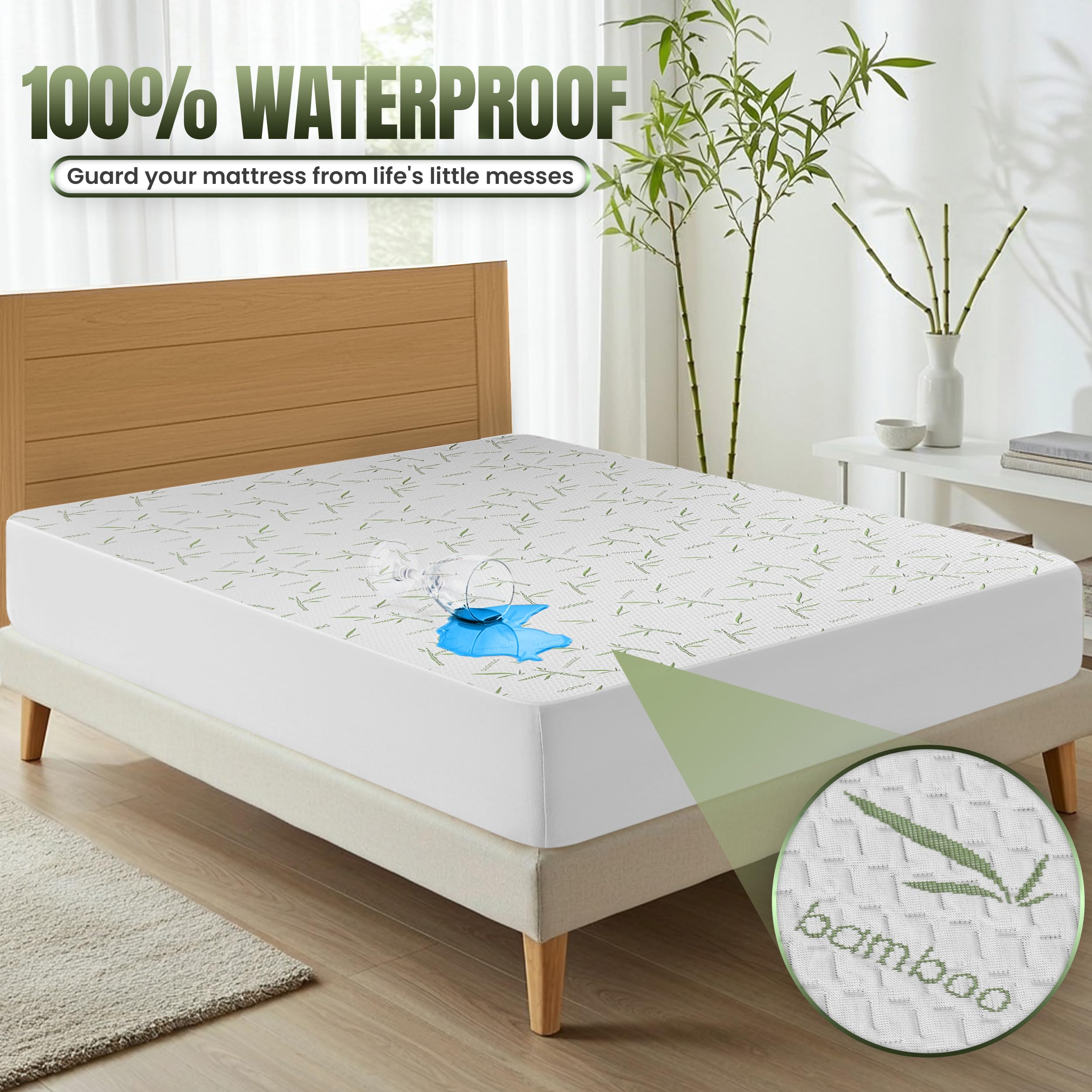Utopia Bedding bamboo viscose close-up showing soft cool texture