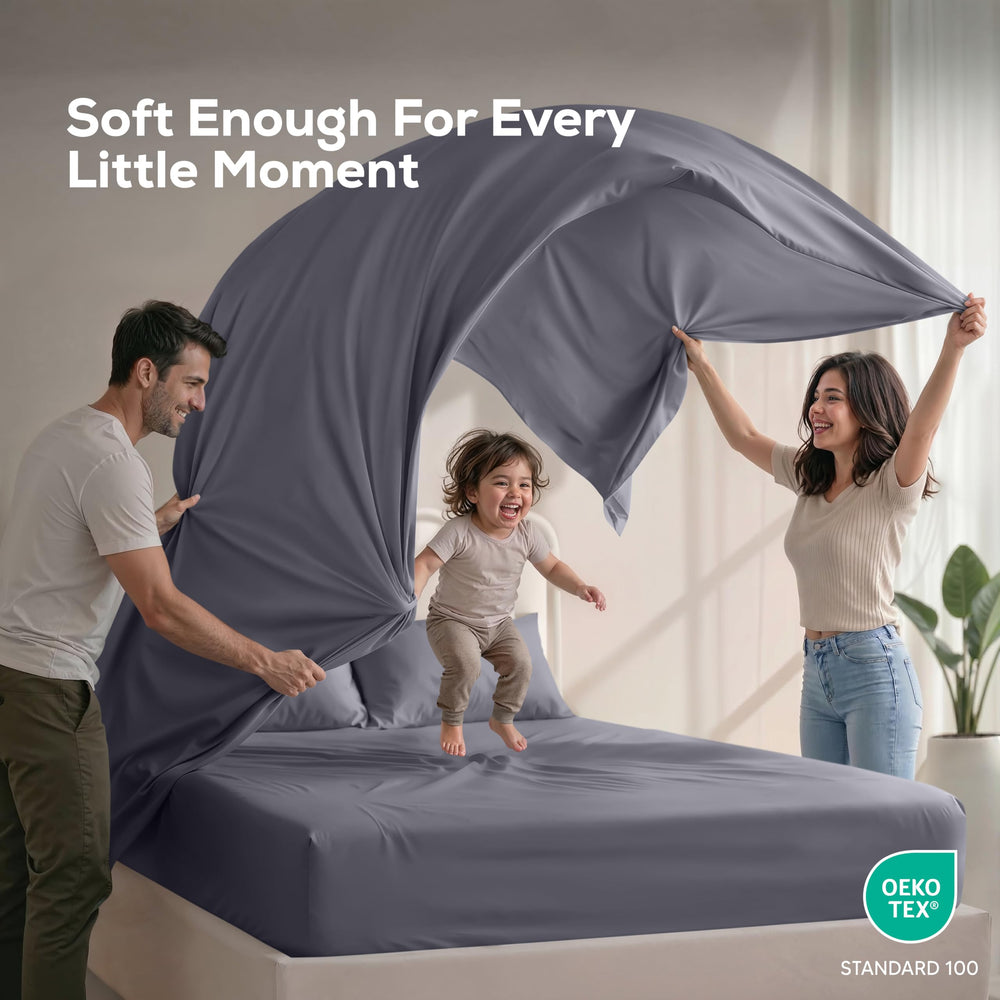Utopia Bedding microfiber fabric texture close-up showing brushed surface and comfort