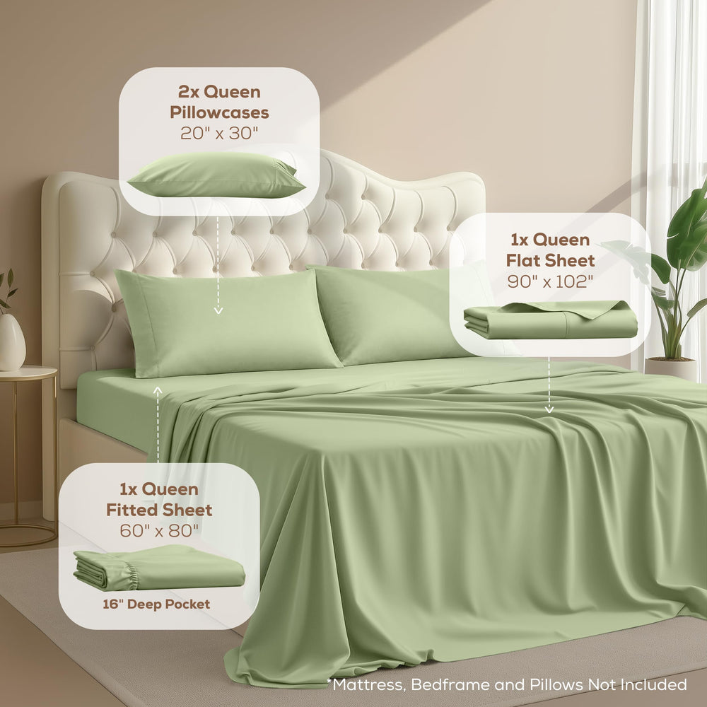 Utopia Bedding fitted sheet deep-pocket close-up demonstrating secure fit on thick mattresses