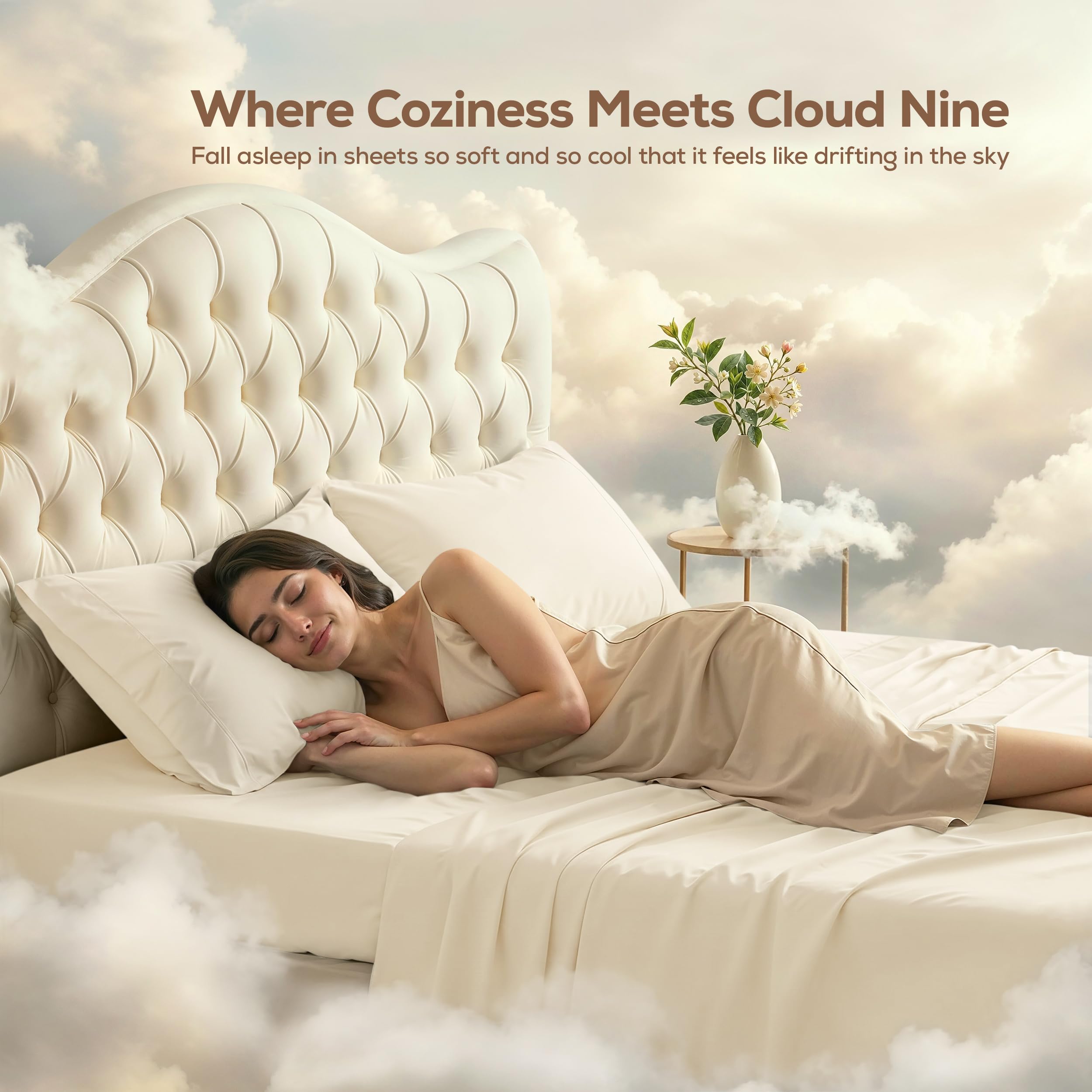 Utopia Bedding flat sheet folded to show full coverage and neat look benefit