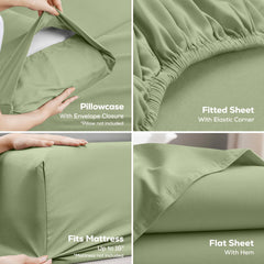 Utopia Bedding oversized flat sheet spread wide for full coverage and smooth finish