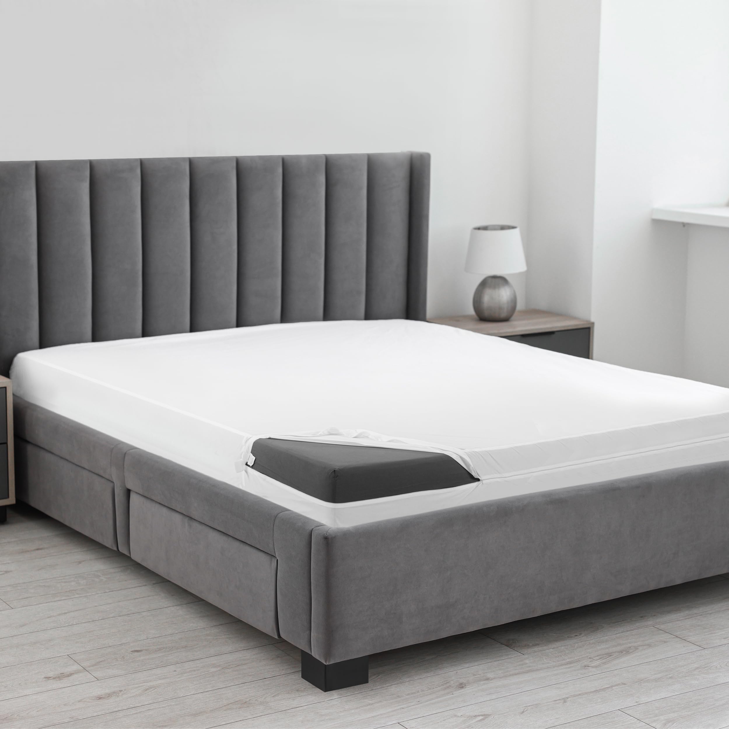 Utopia Bedding folded protector ready for storage showing compact, space-saving convenience