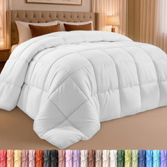 Utopia Bedding front view showing full-size comforter and neat finish