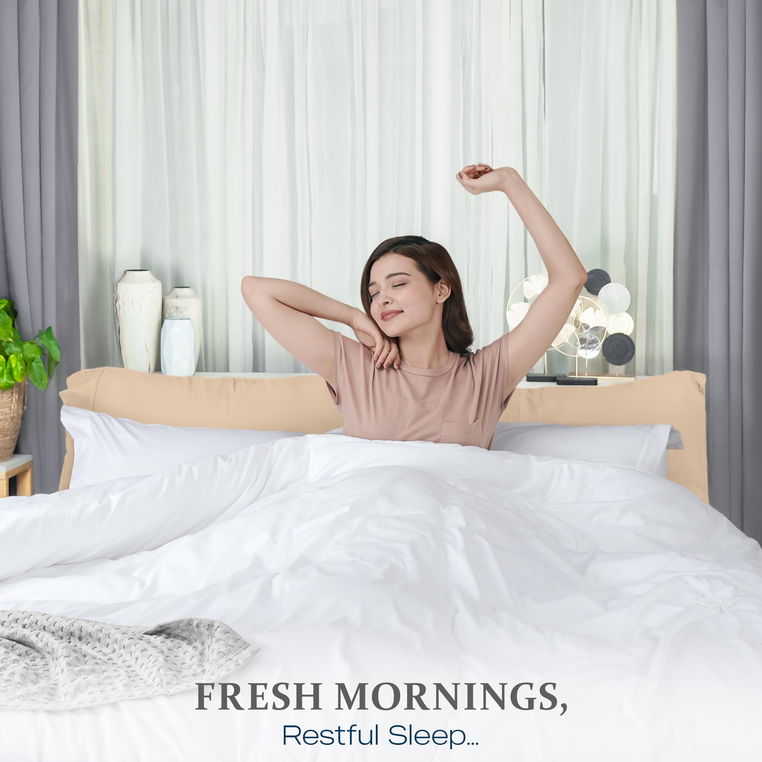 Utopia Bedding internal tie knots detail keeps comforter anchored and prevents shifting
