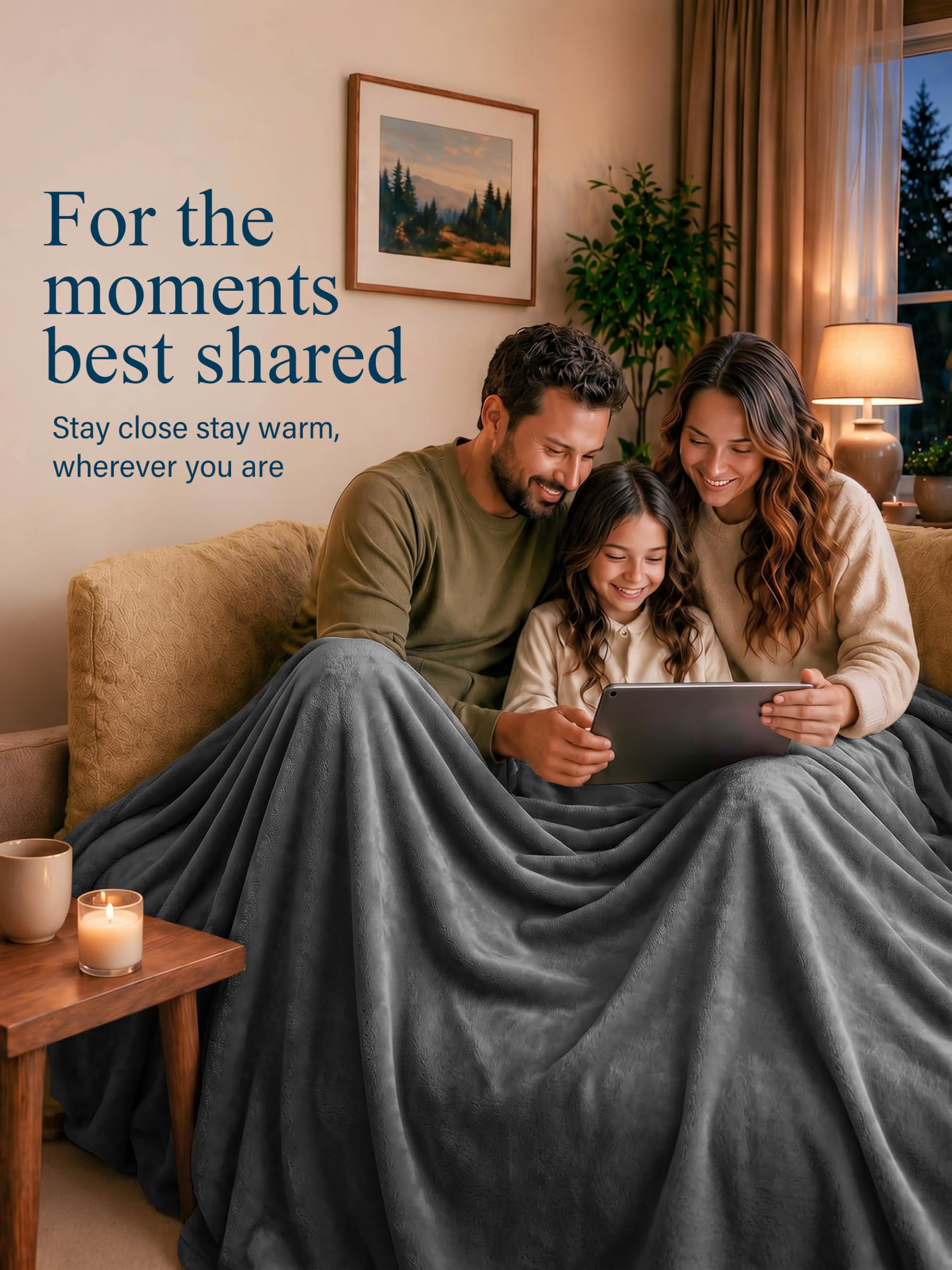 Utopia Bedding blanket draped on a bed demonstrating elegant styling benefit