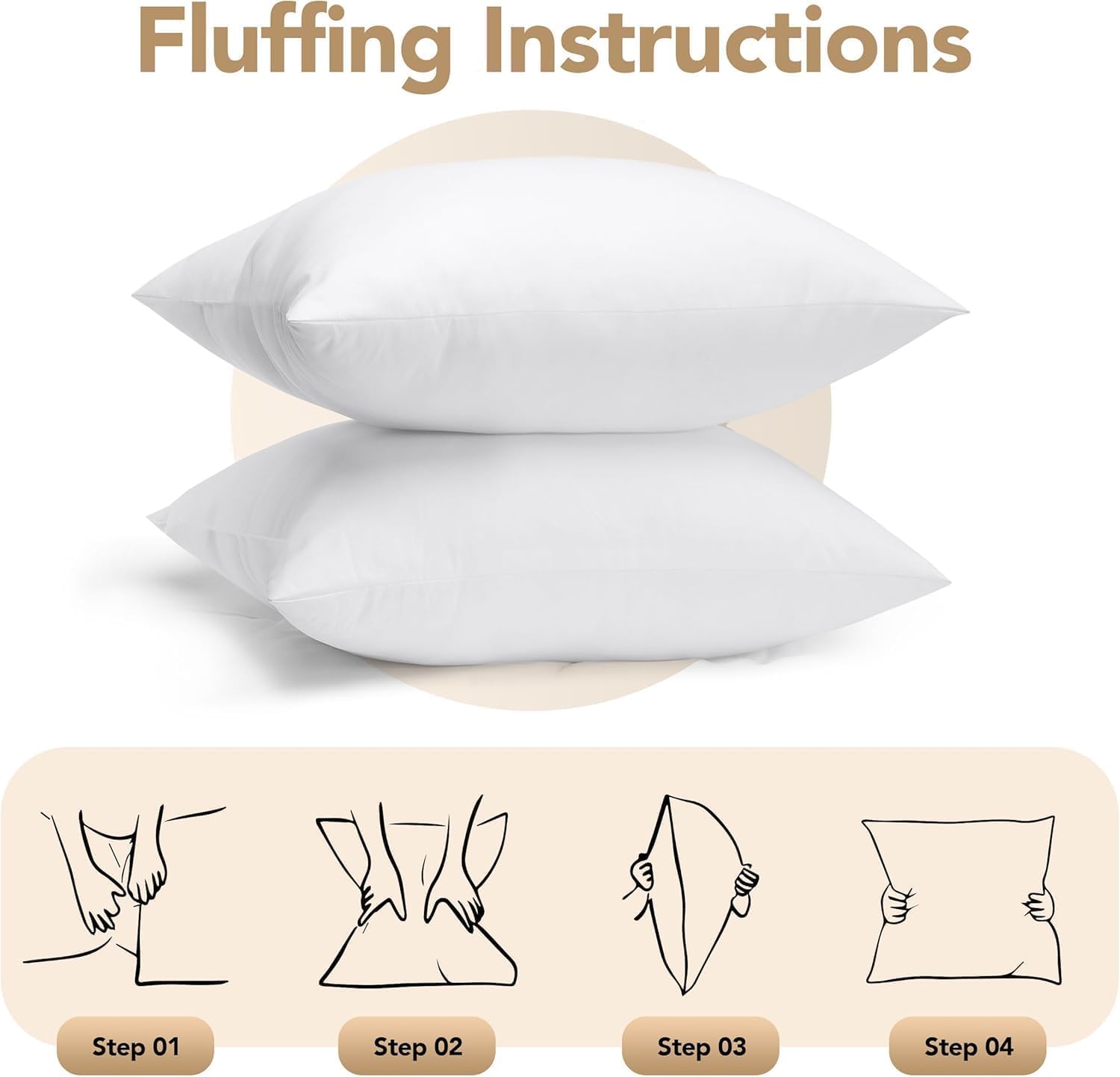 Utopia Bedding product packaging and label showing contents and brand clarity