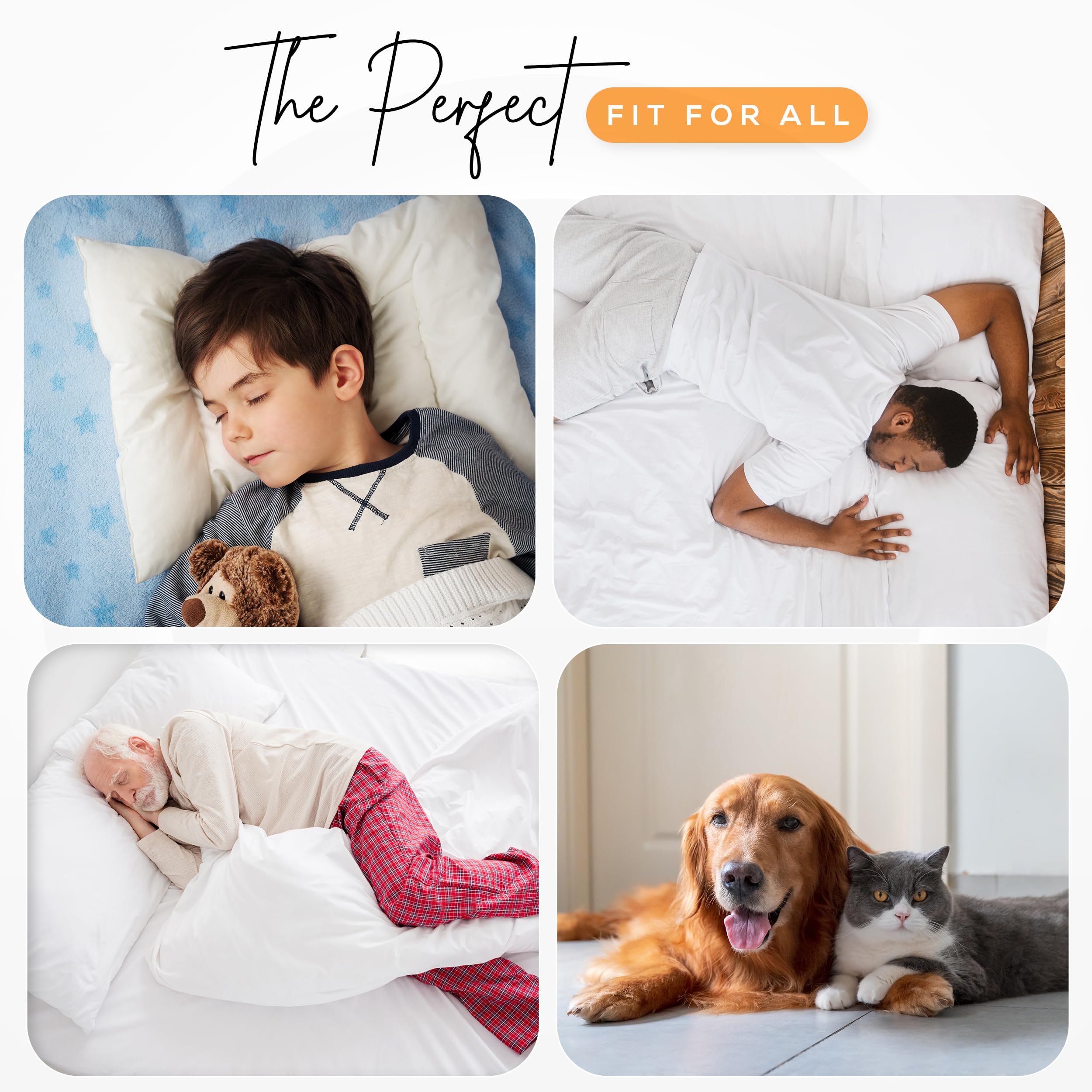 Utopia Bedding pad flat lay displaying full 34 by 36 inch coverage
