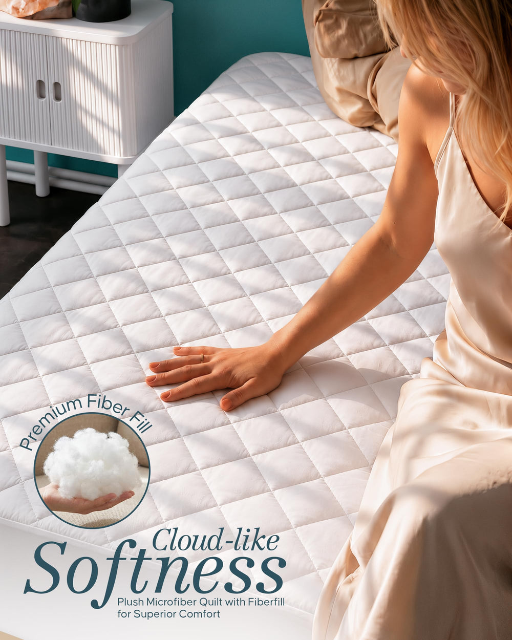 Utopia Bedding loft comparison showing added pillow-top feel for extra sleeping softness