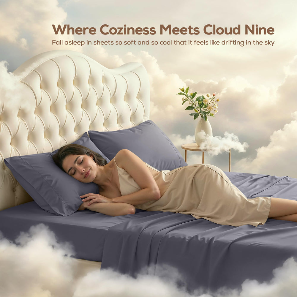 Utopia Bedding two pillowcases closeup demonstrating soft finish and coordinated look