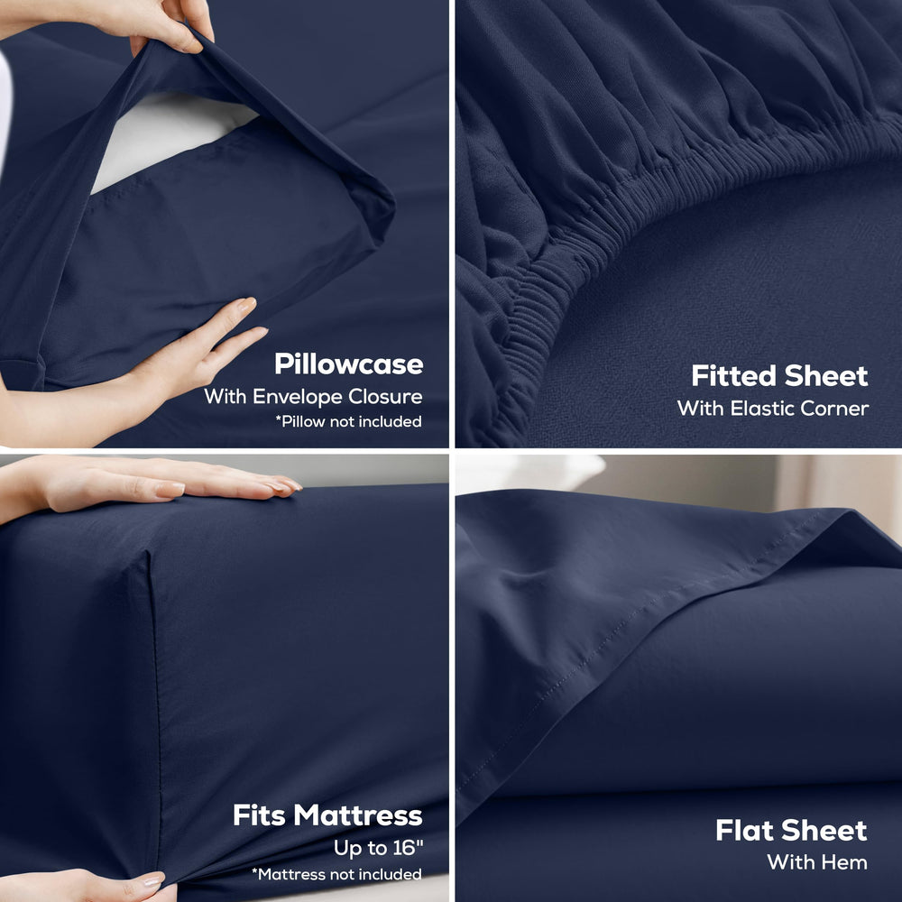 Utopia Bedding two pillowcases folded for a coordinated bedroom presentation