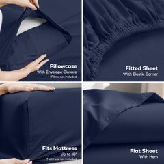 Utopia Bedding two pillowcases folded for a coordinated bedroom presentation