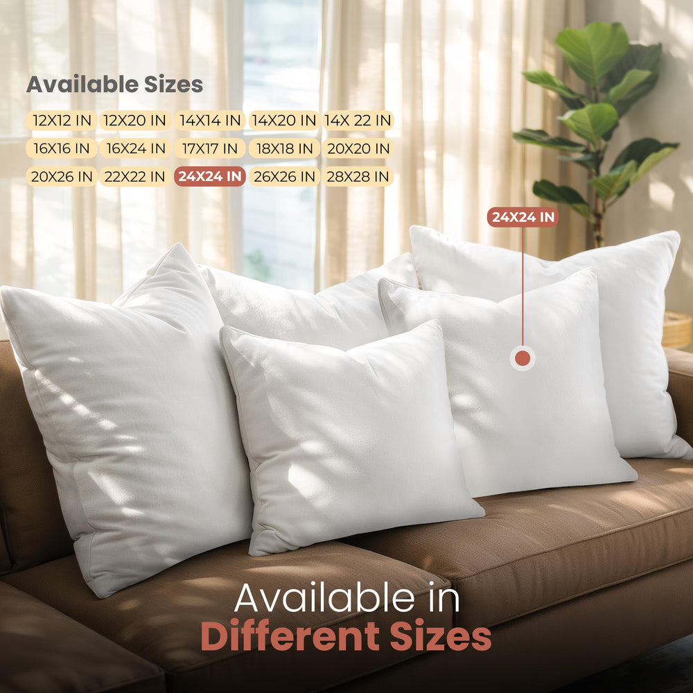 Utopia Bedding side profile highlighting loft and support for cushions and backrests