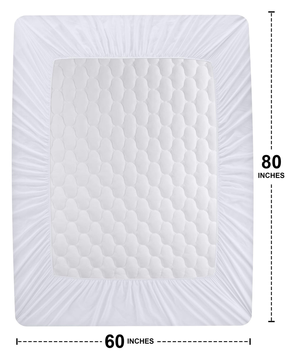 Utopia Bedding protector fitted on a 16-inch mattress for full coverage