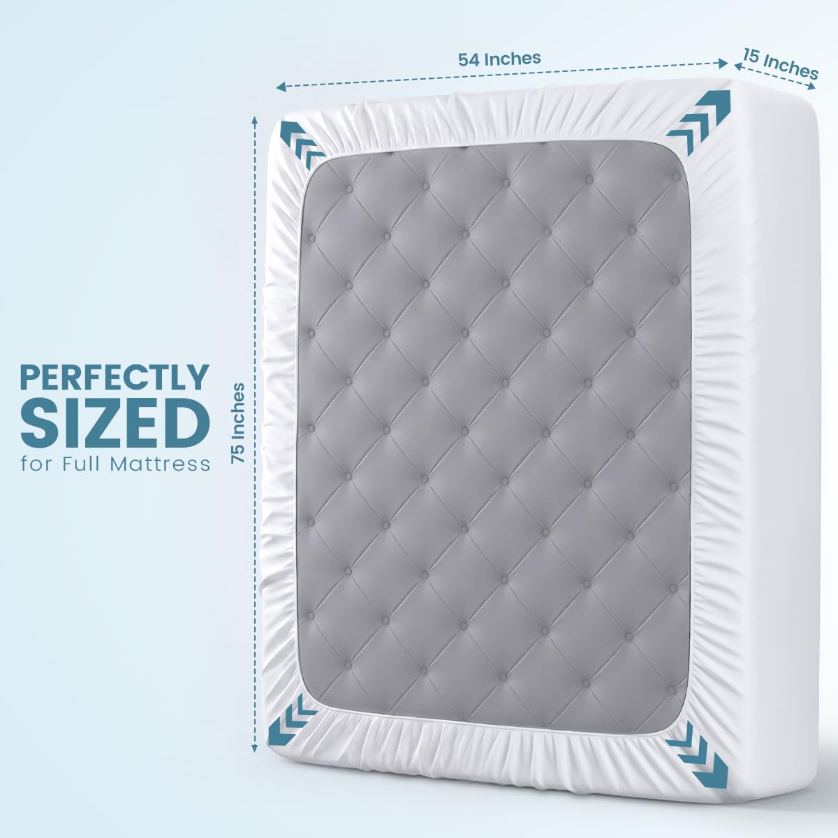 Utopia Bedding terry top texture close-up showing soft absorbent comfort benefit