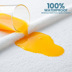 Utopia Bedding TPU backing detail illustrating waterproof protection