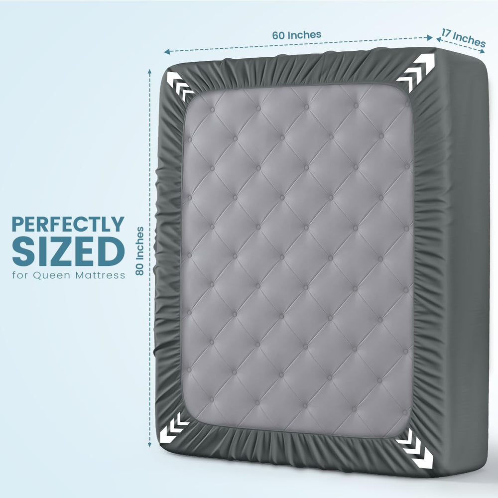 Utopia Bedding detail of TPU waterproof backing protecting mattress from liquids and stains