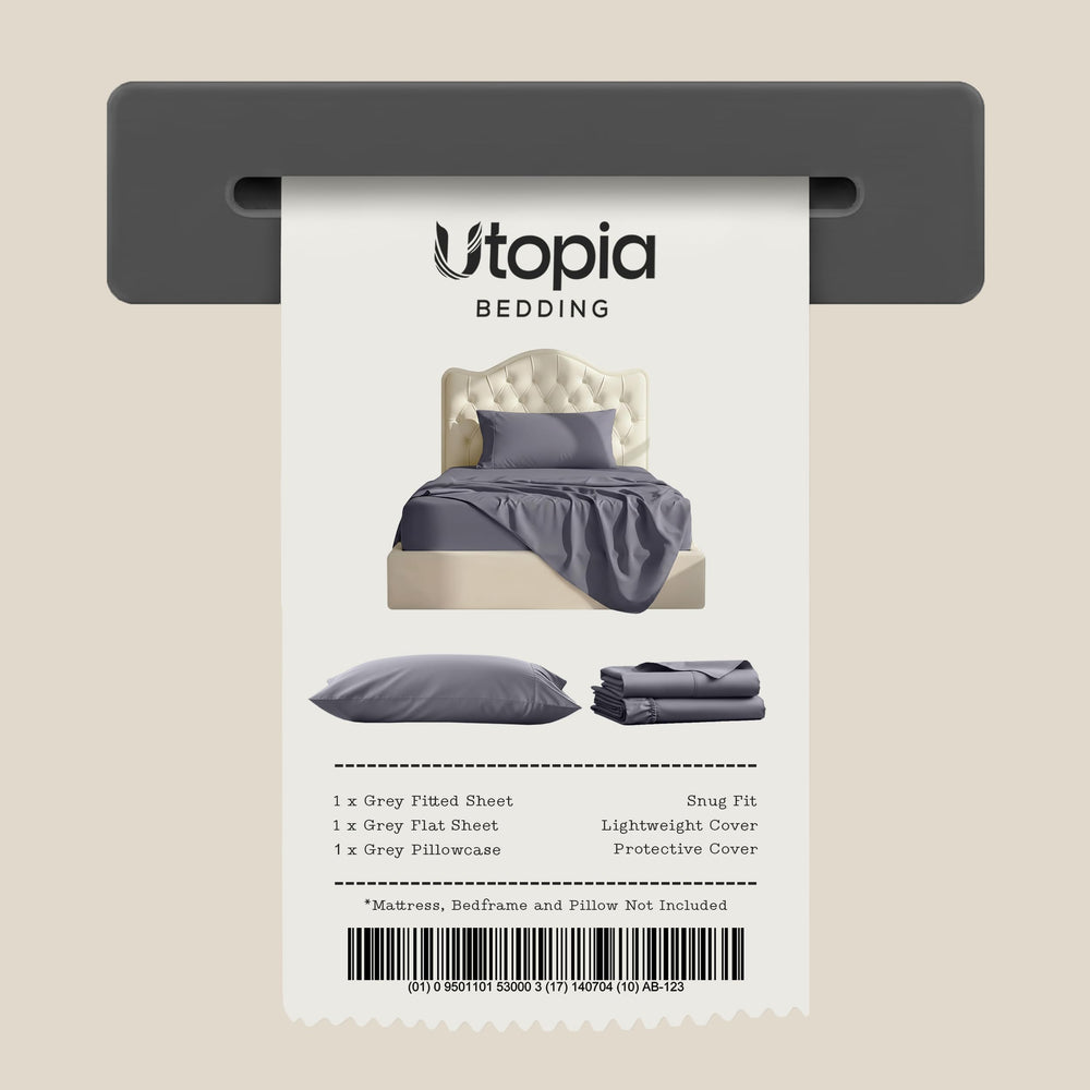 Utopia Bedding styled Twin XL bed in dorm room showing hotel-like appearance