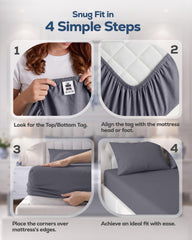 Utopia Bedding brushed microfiber texture close-up highlighting soft feel and cozy comfort