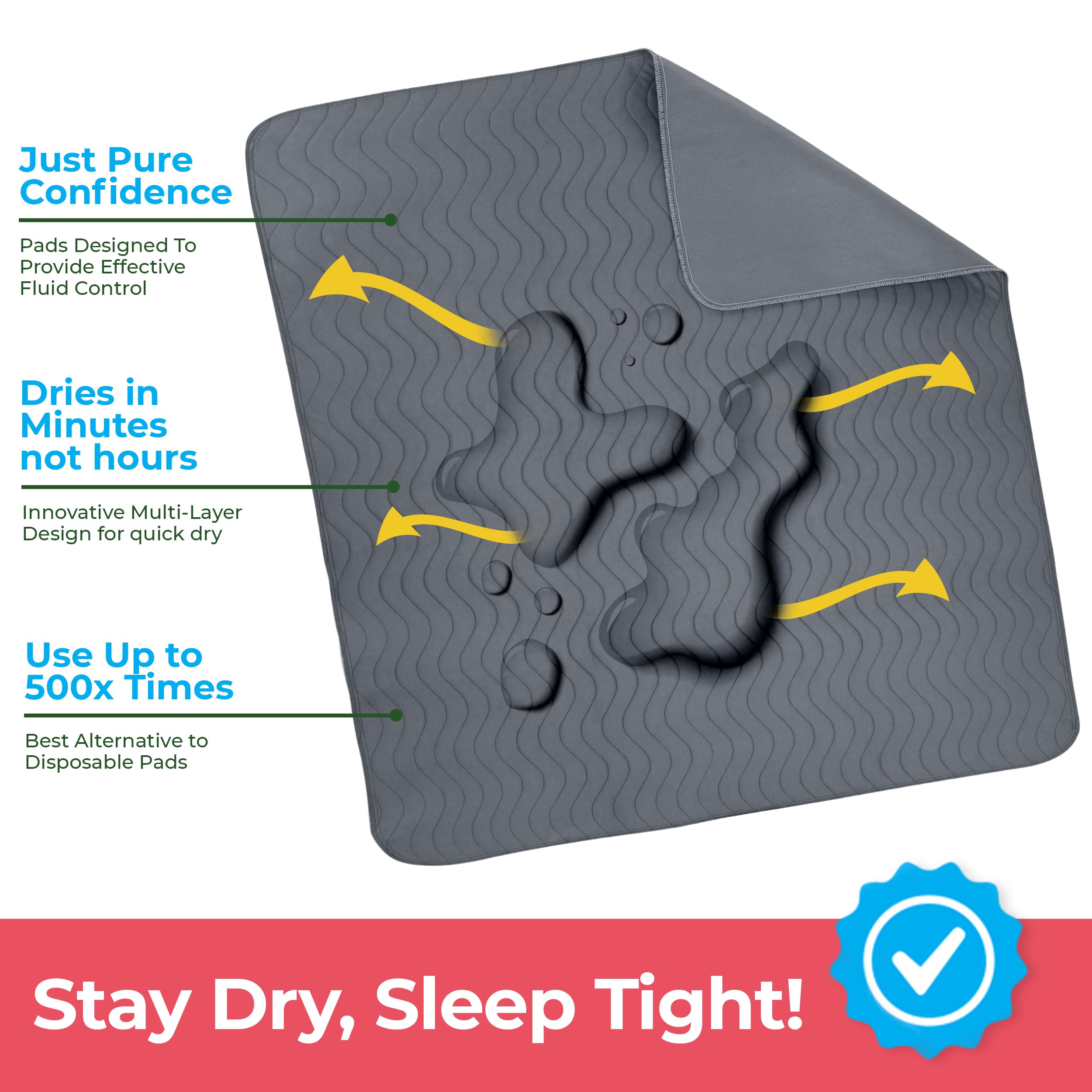 Utopia Bedding waterproof backing close-up protecting mattress from leaks