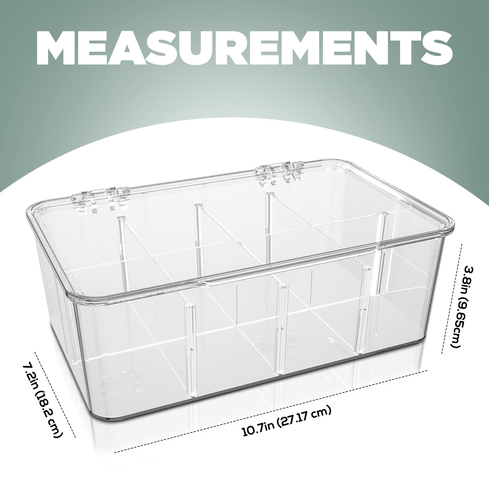 Utopia Home open lid showing roomy compartments and easy access