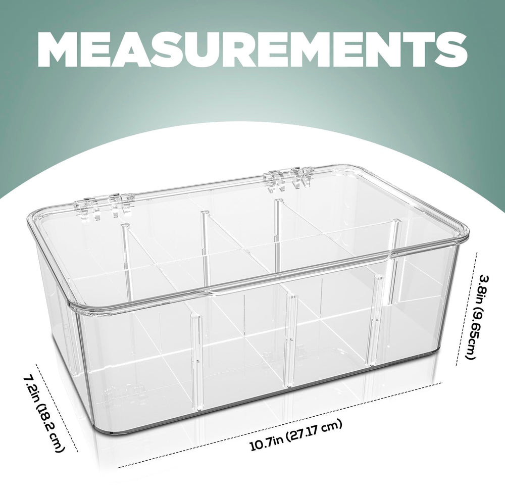 Utopia Home open lid showing roomy compartments and easy access