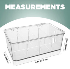 Utopia Home open lid showing roomy compartments and easy access