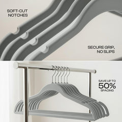 Utopia Home chrome hook detail and swivel for easy garment access