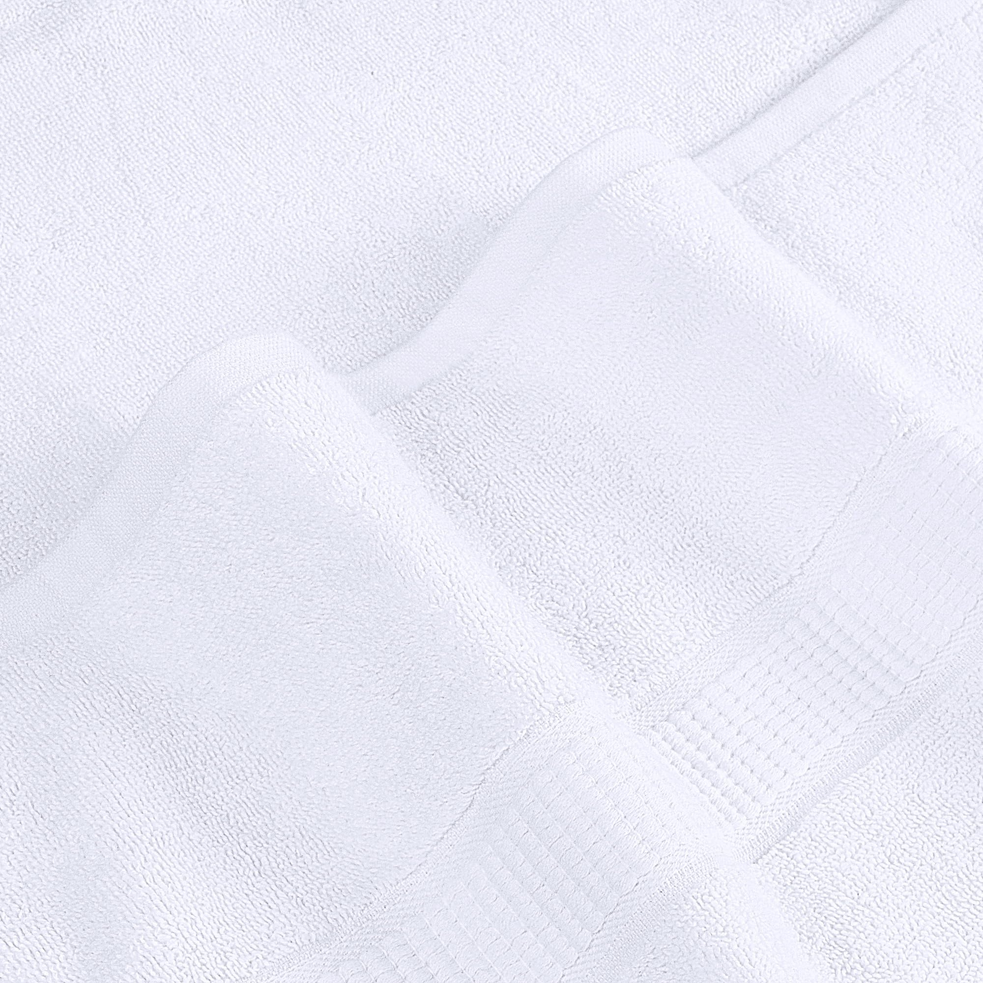 Utopia Towels person wrapped in jumbo sheet demonstrating full-body coverage